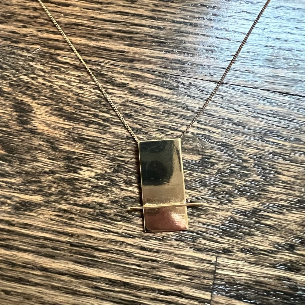 Gold long chain necklace, great for layering